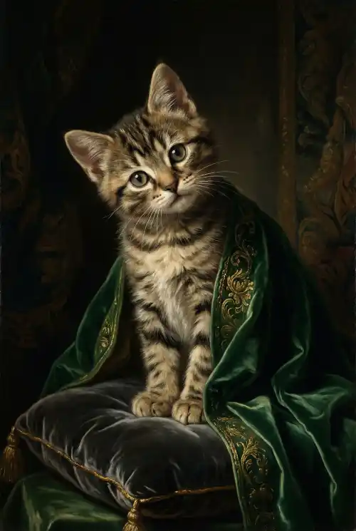 Cat portrait Aristocrat style